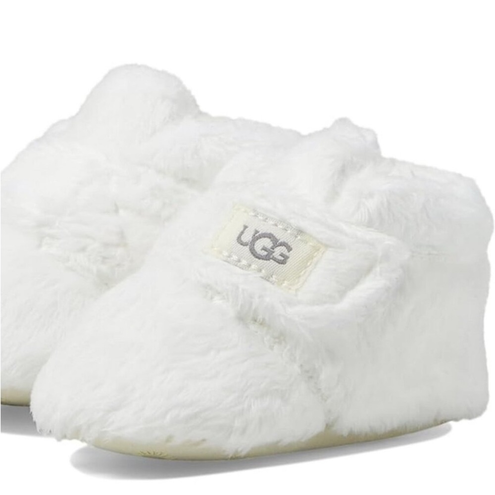 UGG Kids White Fluffy Shoes